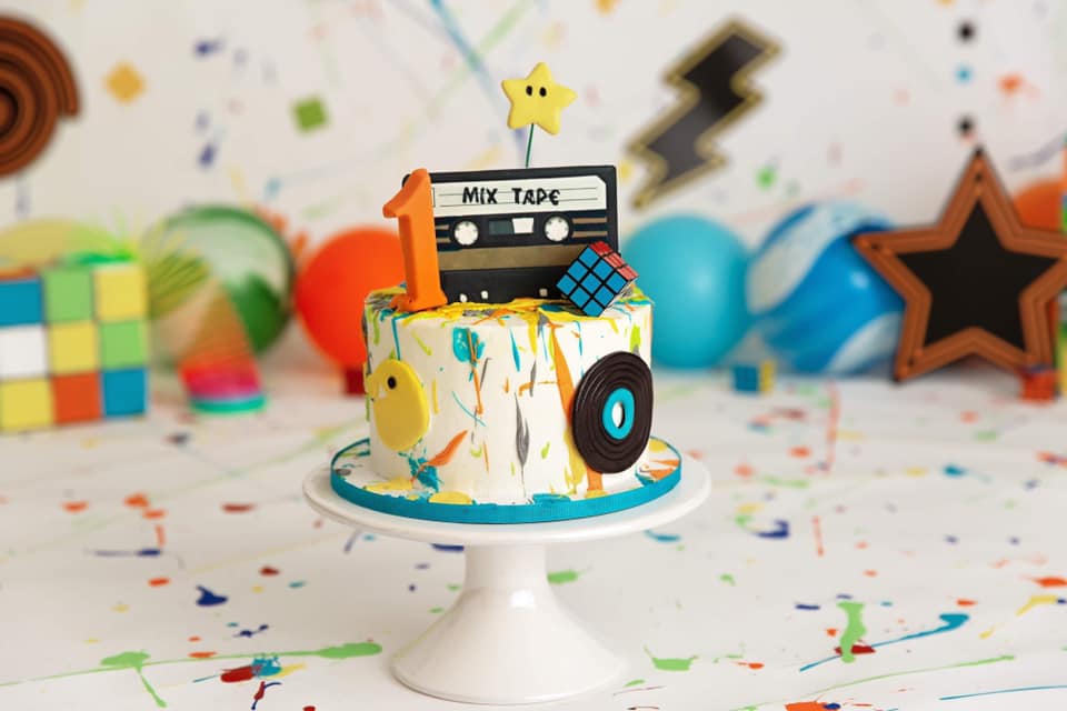 Clearwater Fl,  Custom 80's themed Smash Cake